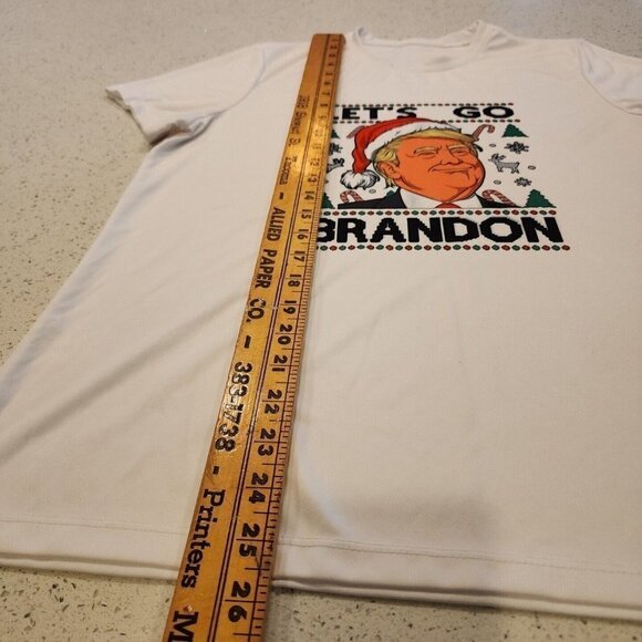 Unbranded Let's Go Brandon Trump Women's Christmas T Shirt Large - Picture 3 of 4